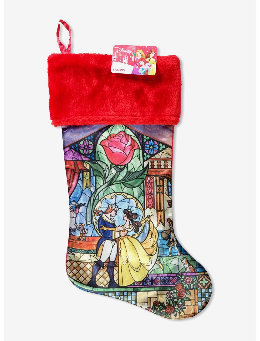Disney Beauty And The Beast Stained Glass Stocking, , hi-res