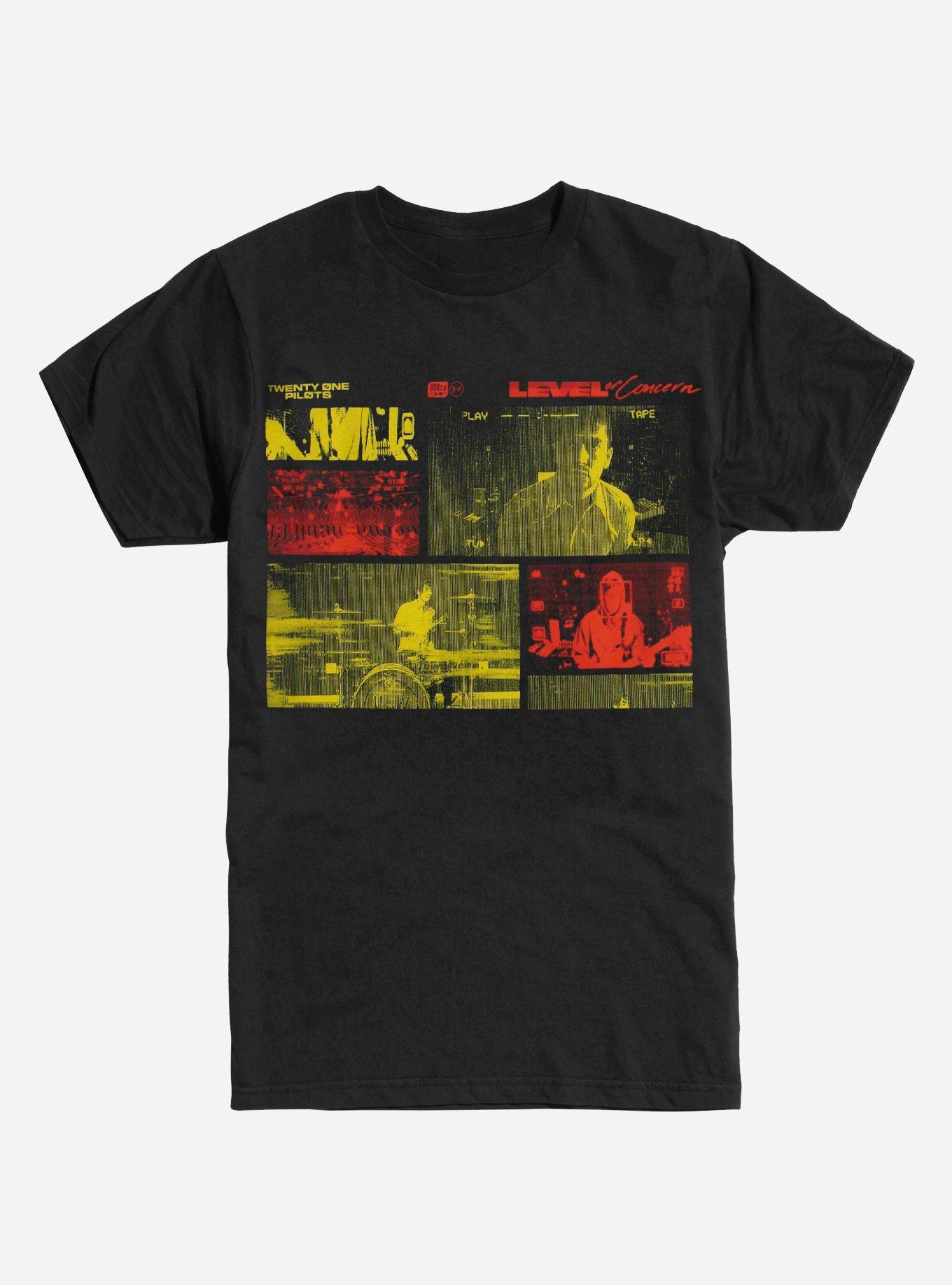 Twenty One Pilots Level Of Concern T-Shirt, BLACK, hi-res