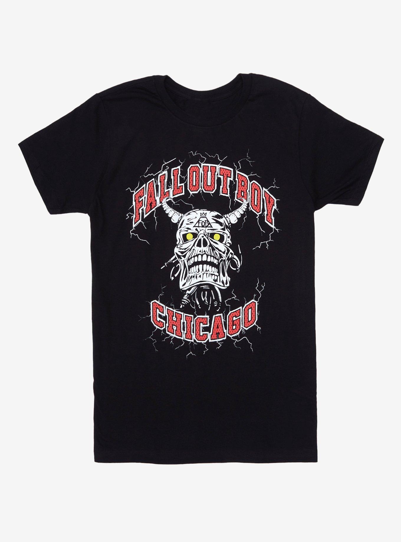 Fall Out Boy Demon Chicago T-Shirt, BLACK, hi-res