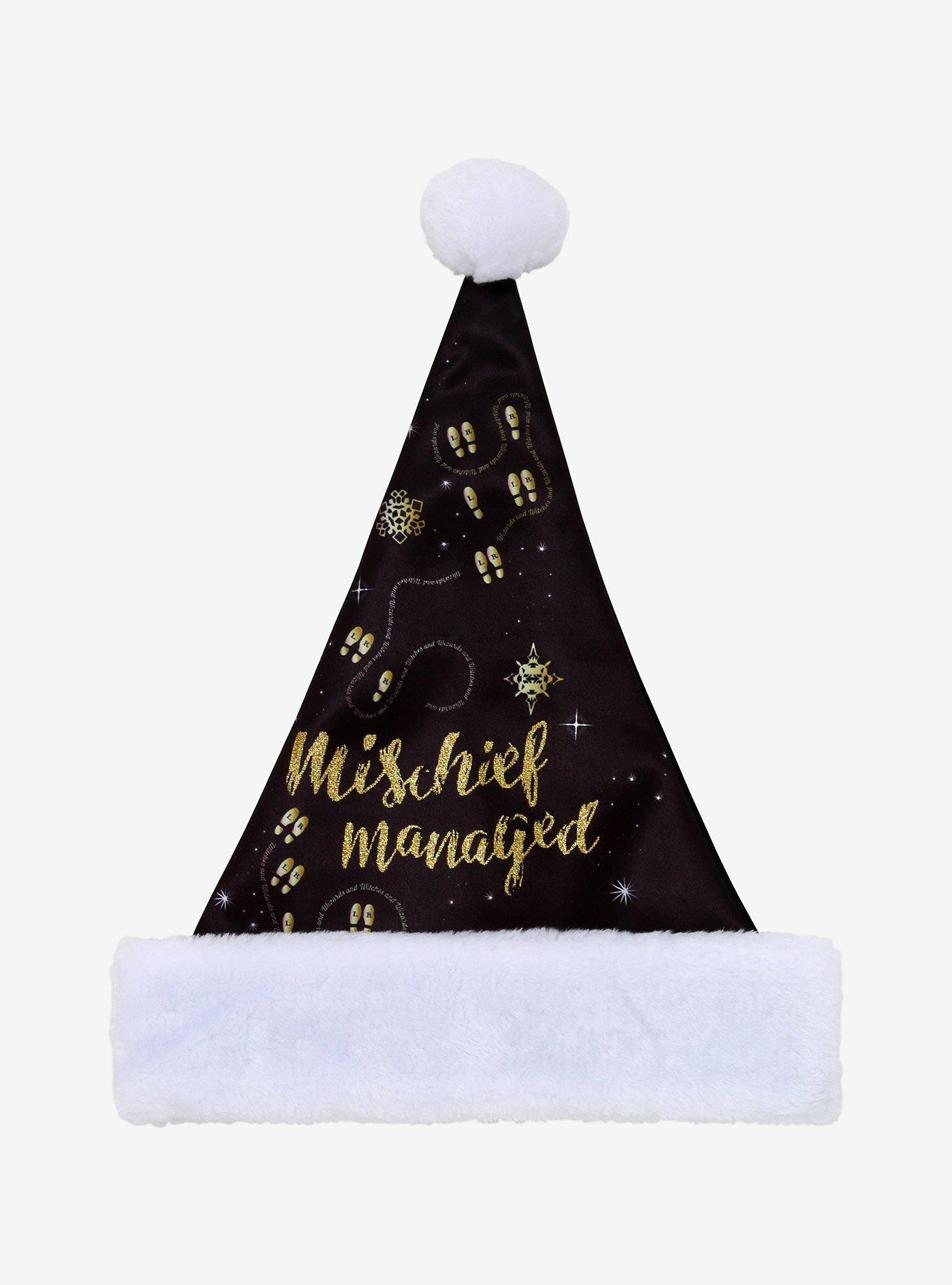Harry Potter Mischief Managed Santa Hat, , hi-res