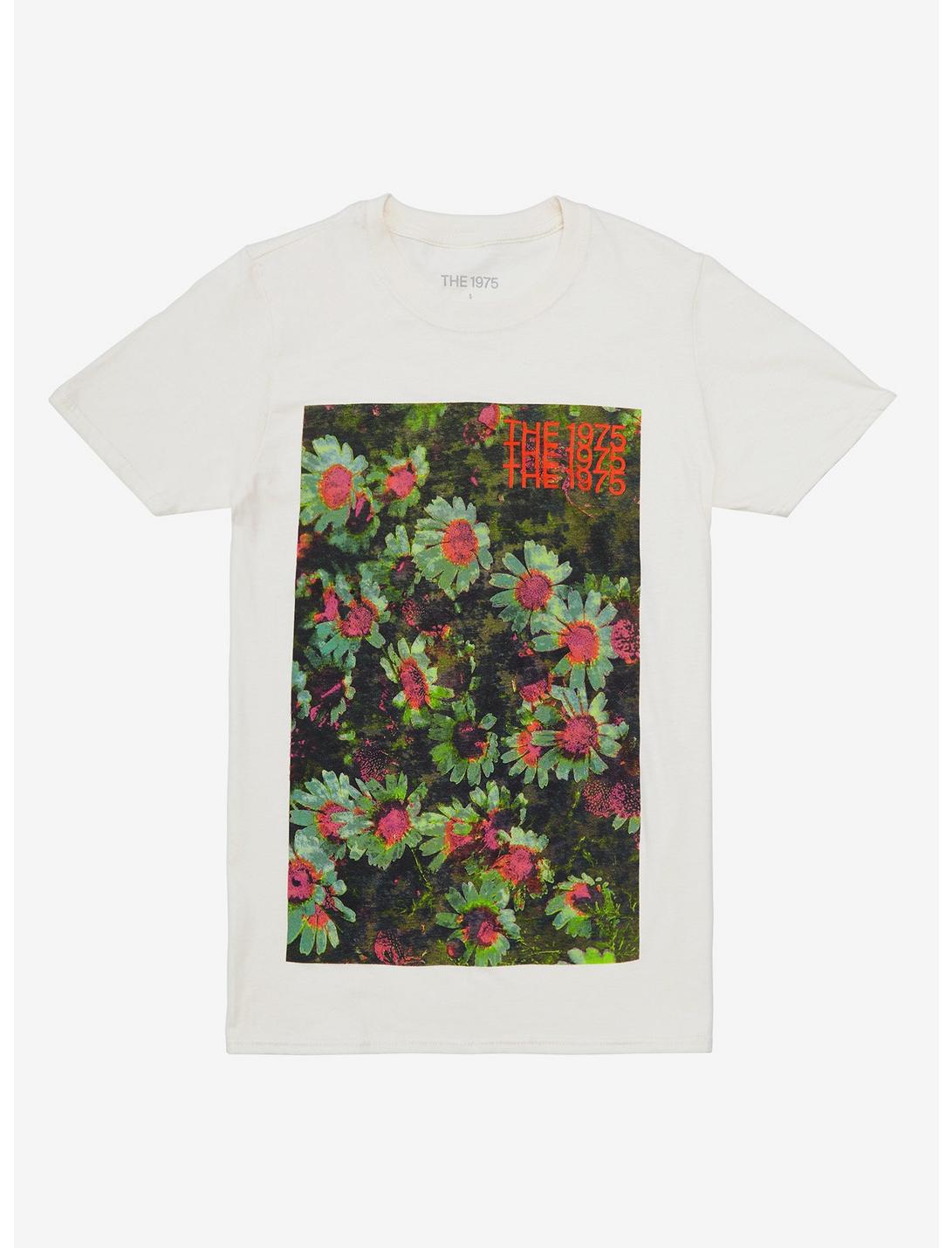 The 1975 Pink & Green Flowers T-Shirt | Hot Topic