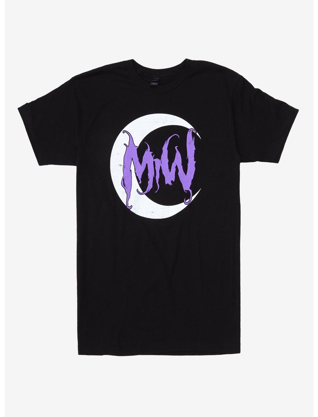 Motionless In White Crescent Moon Logo T-Shirt, BLACK, hi-res