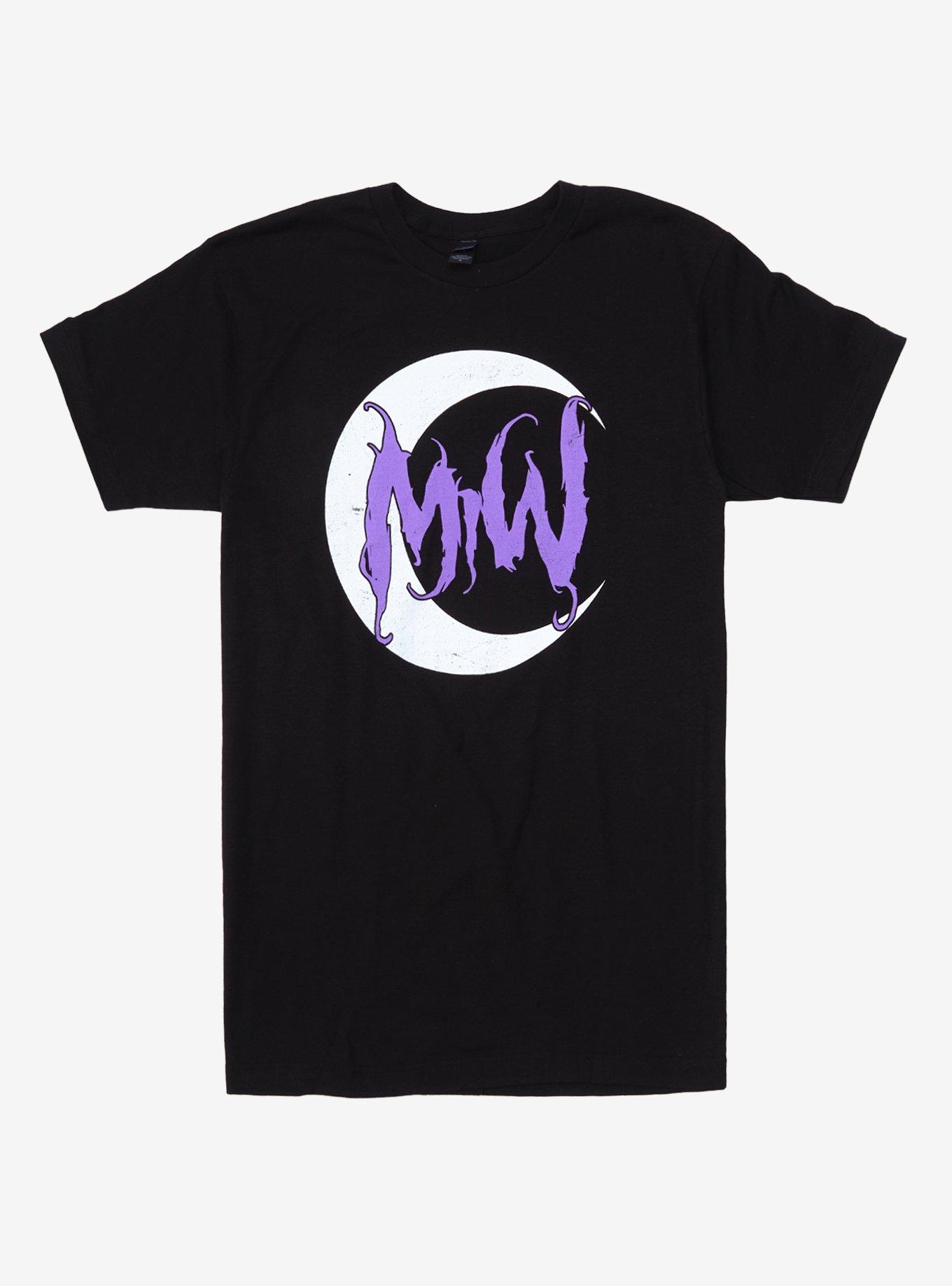 Motionless In White Crescent Moon Logo T-Shirt, BLACK, hi-res