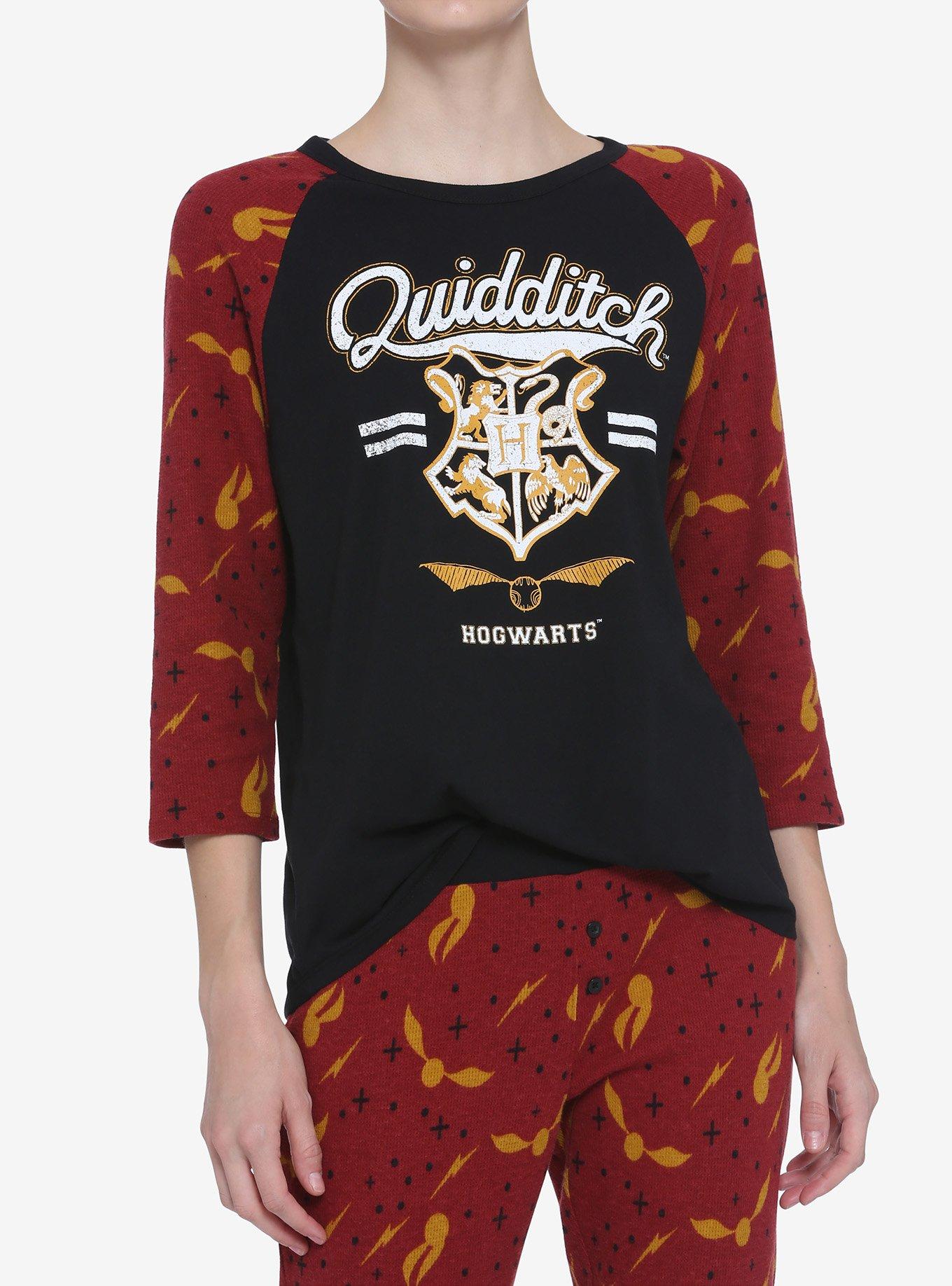 Harry Potter Quidditch Girls Thermal Pajama Set, MULTI, hi-res