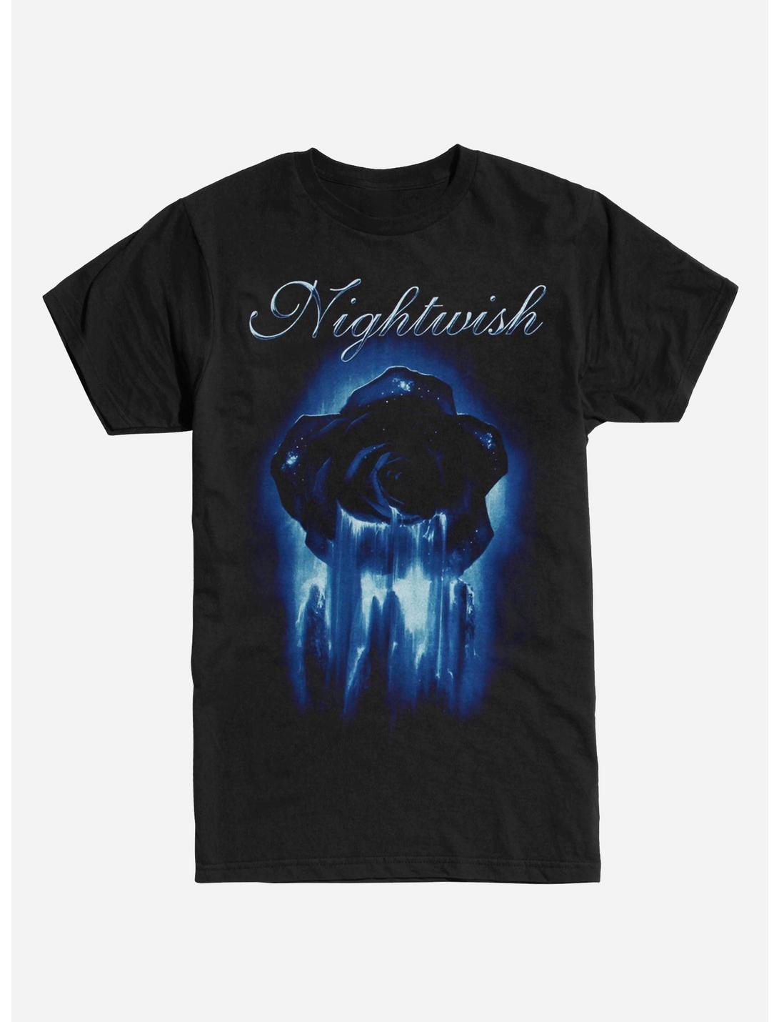 Nightwish Blue Rose T-Shirt, BLACK, hi-res