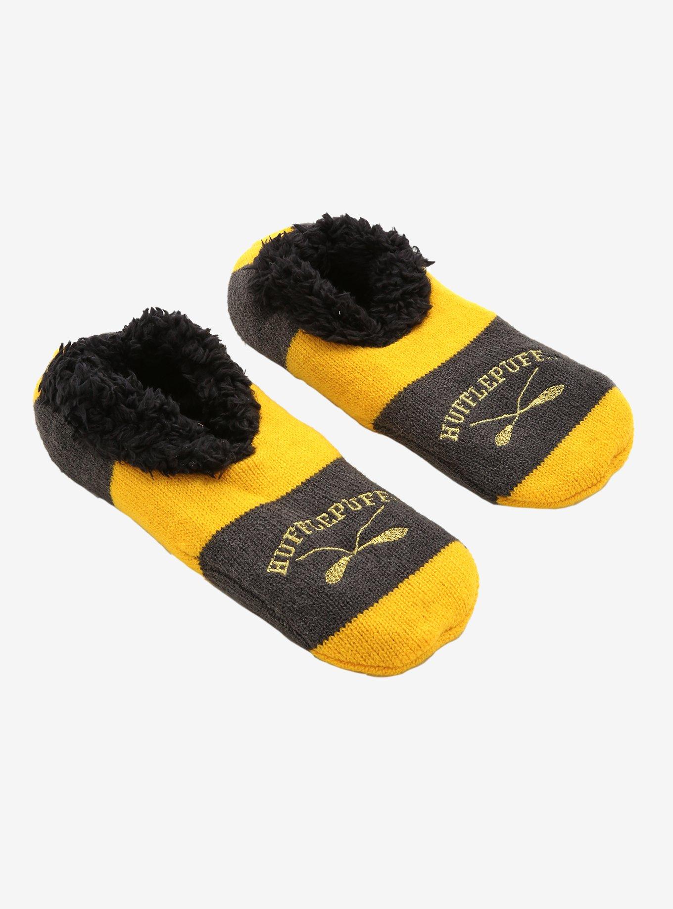 Harry Potter Hufflepuff Stripe Cozy Slippers, , hi-res