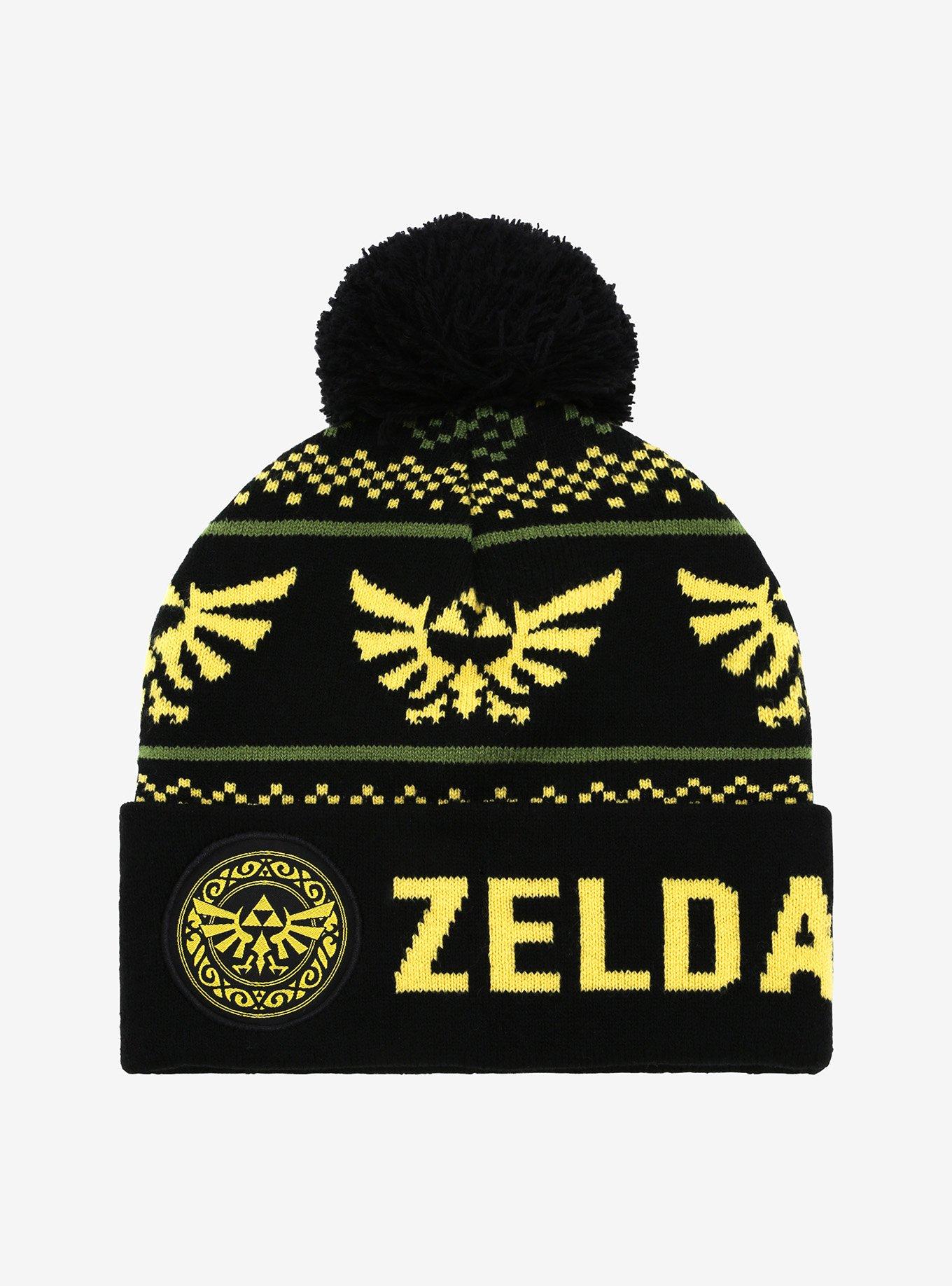 The Legend Of Zelda Fair Isle Pom Watchman Beanie, , hi-res