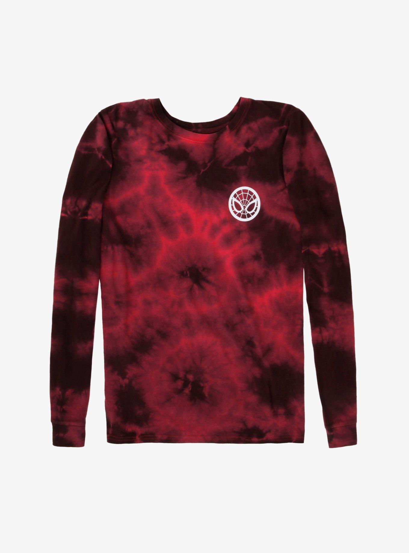 Marvel Spider-Man Tie-Dye Long Sleeve T-Shirt - BoxLunch Exclusive ...