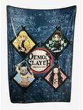Demon Slayer: Kimetsu No Yaiba Group Portrait Throw Blanket, , hi-res