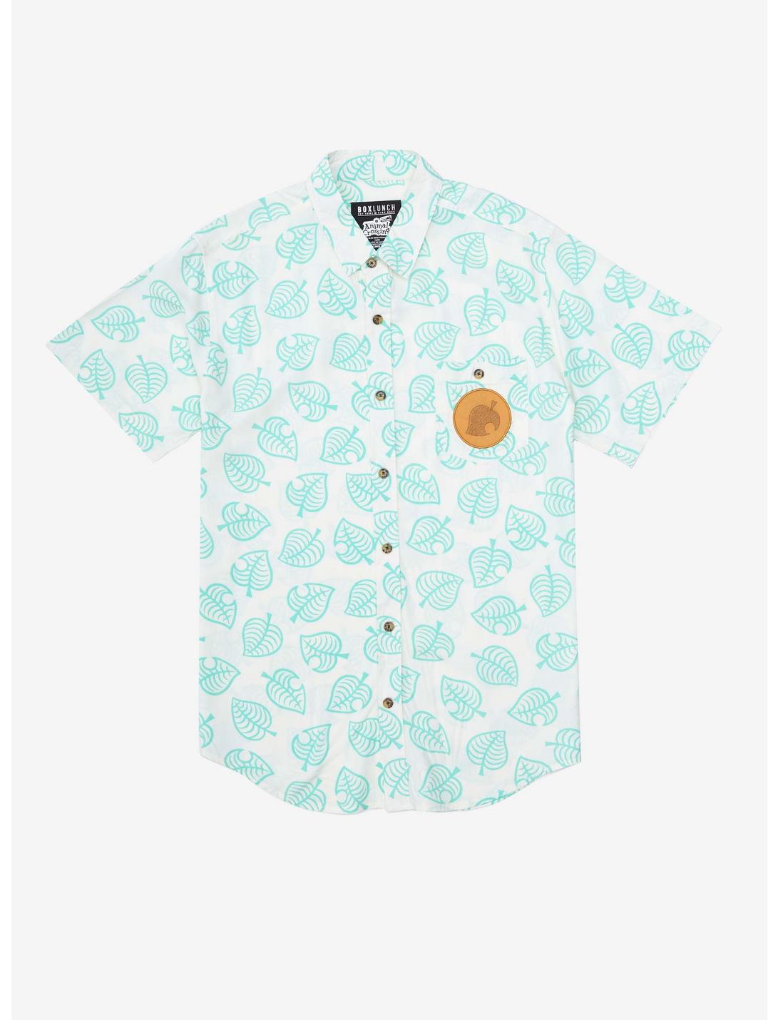 Nintendo Animal Crossing Tom Nook Woven Button-Up - BoxLunch Exclusive, WHITE, hi-res