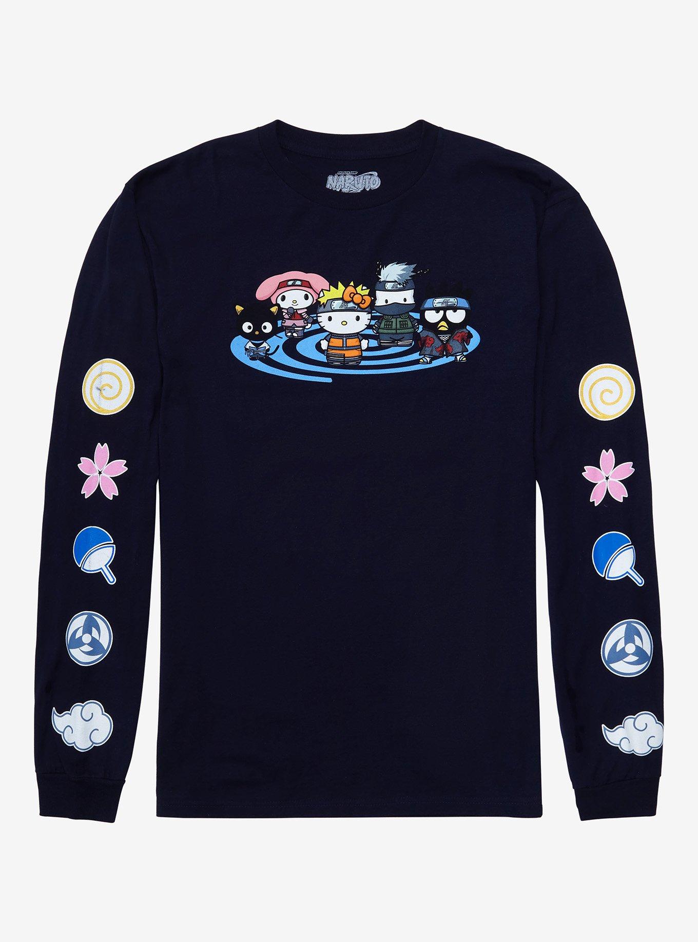 Naruto Shippuden x Hello Kitty and Friends Group Long Sleeve TShirt