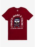 Naruto Shippuden x Hello Kitty and Friends Badtz-Maru as Itachi T-Shirt - BoxLunch Exclusive, RED, hi-res