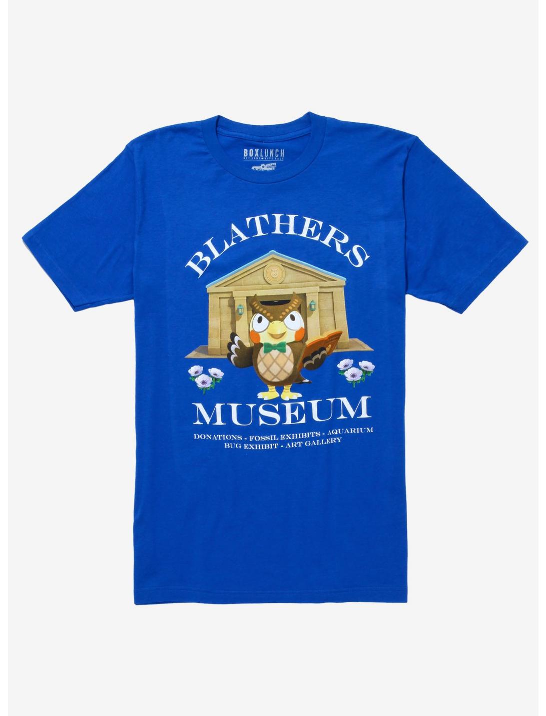 Nintendo Animal Crossing Blathers Museum T-Shirt - BoxLunch Exclusive, ROYAL, hi-res