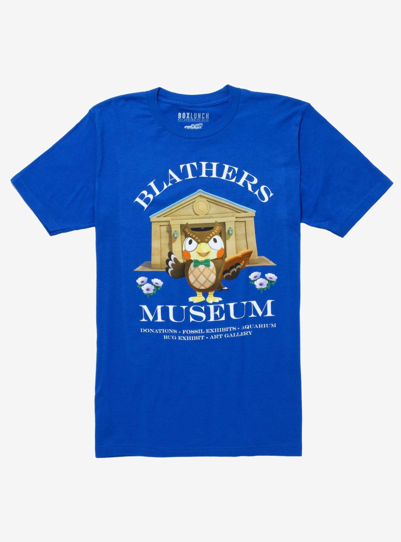 Nintendo Animal Crossing Blathers Museum T-Shirt - BoxLunch Exclusive, ROYAL, hi-res