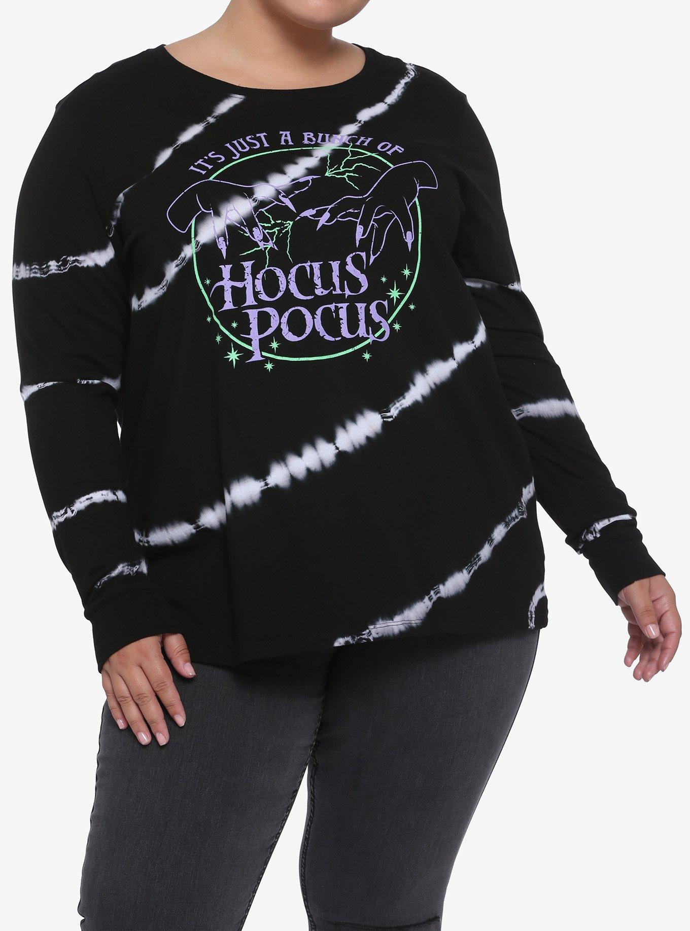 Her Universe Disney Hocus Pocus Tie-Dye Girls Long-Sleeve T-Shirt Plus Size, MULTI, hi-res