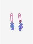 Safety Pin & Candy Earrings, , hi-res