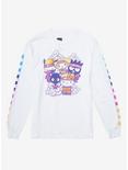 Naruto Shippuden X Hello Kitty And Friends Group Checkered Girls Long-Sleeve T-Shirt, MULTI, hi-res