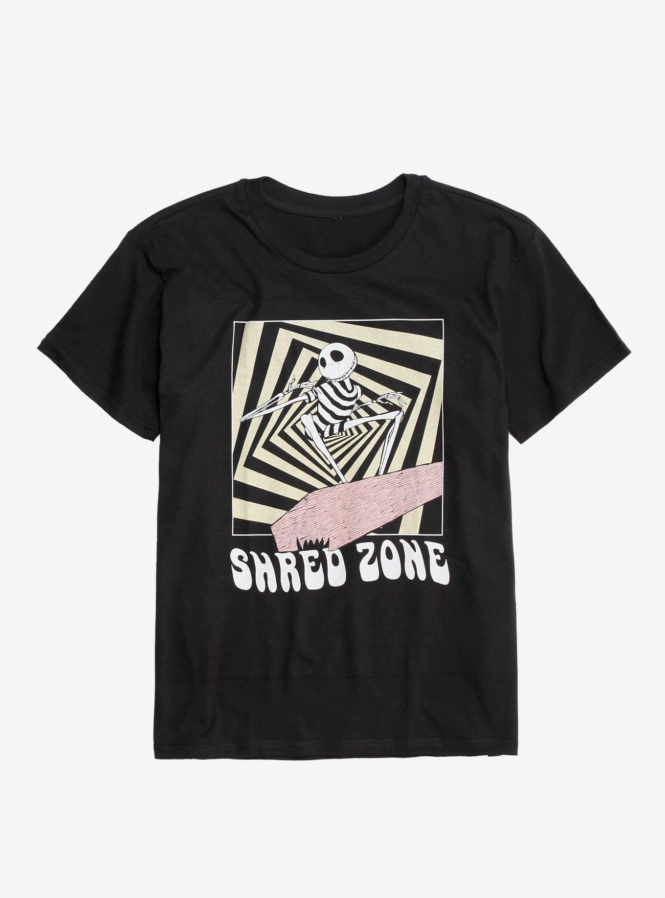 Disney The Nightmare Before Christmas Summer Shred Zone Youth T-Shirt - BoxLunch Exclusive, BLACK, hi-res