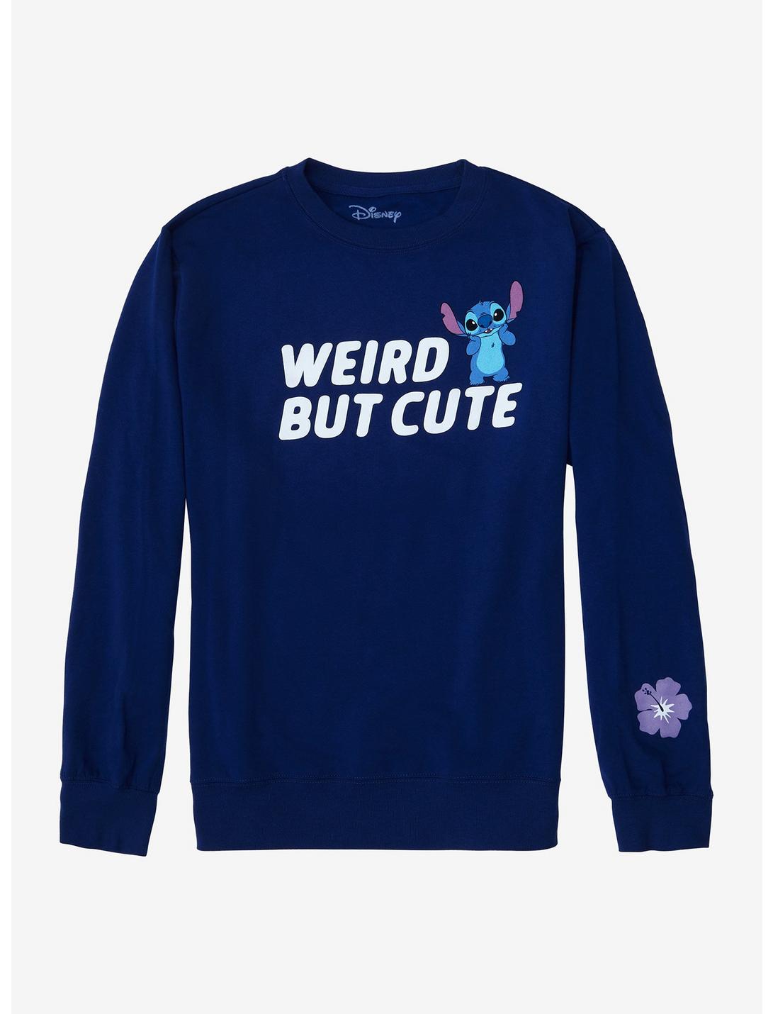 Disney Lilo & Stitch Weird But Cute Girls Sweatshirt Plus Size, MULTI, hi-res