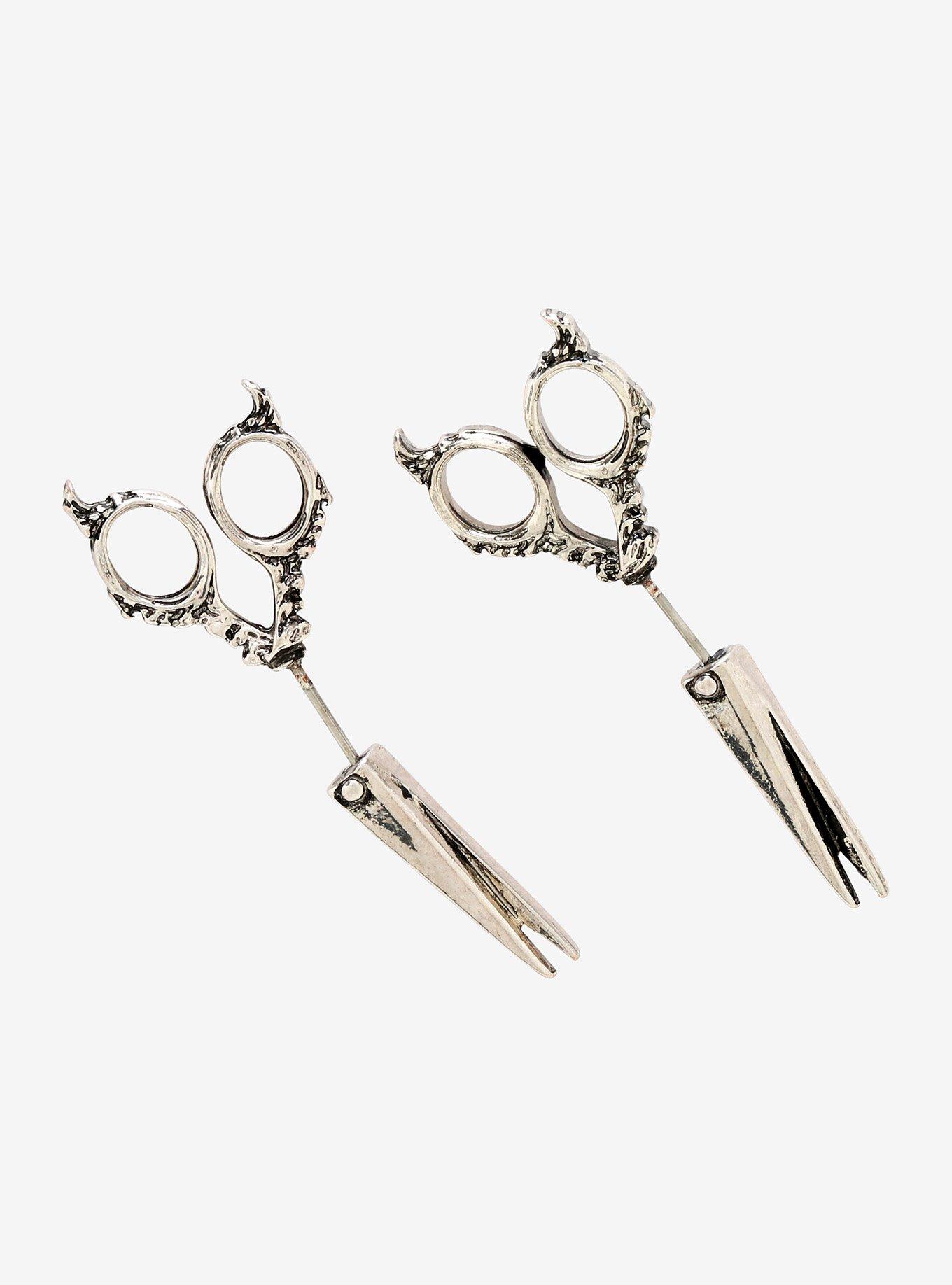 Edward Scissorhands Scissors Front/Back Earrings, , hi-res