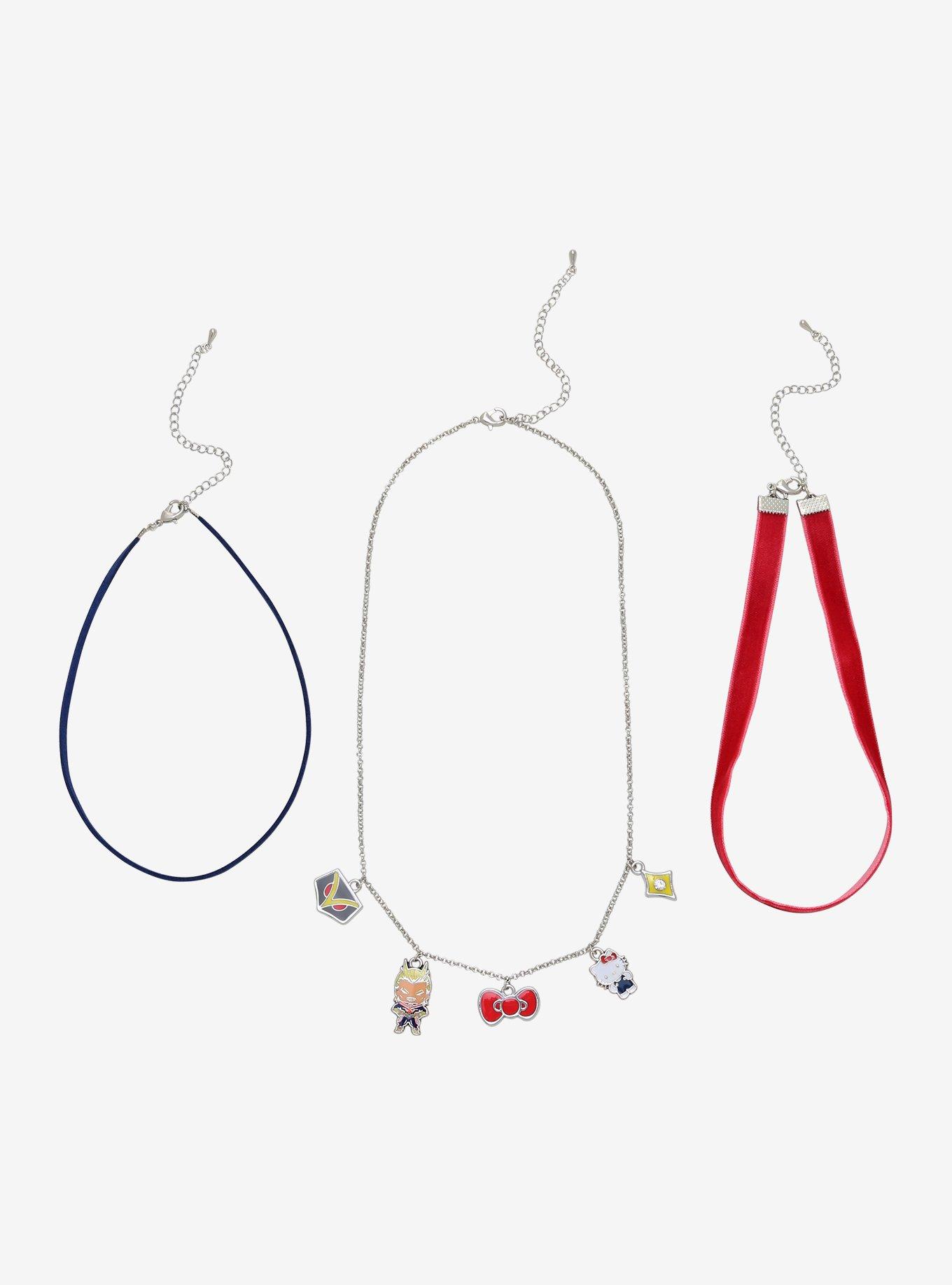 My Hero Academia X Hello Kitty And Friends All Might Hello Kitty Necklace Set