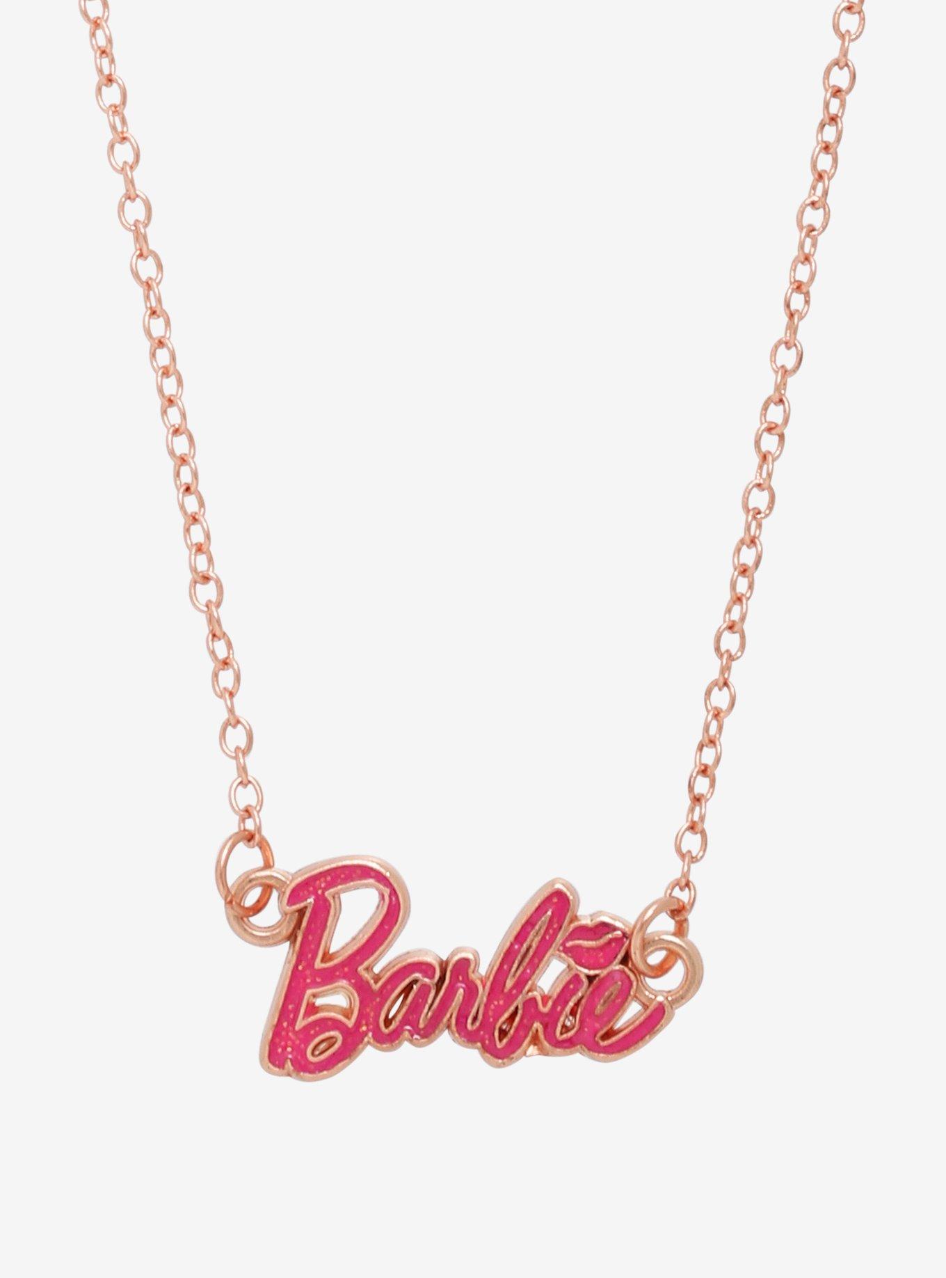 Hot Topic Barbie Bling Nameplate Necklace