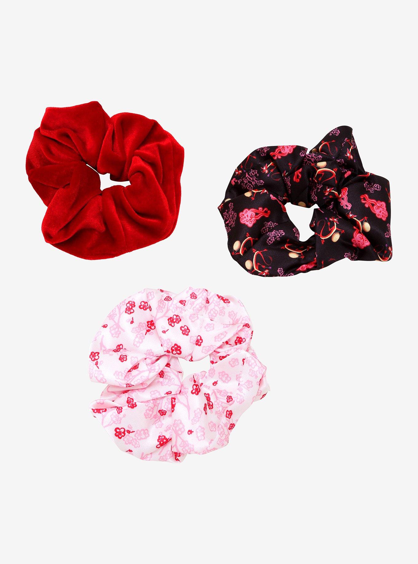 Disney Mulan Floral Scrunchie Set, , hi-res