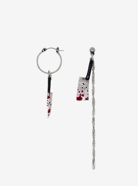 Bloody Weapon Mismatch Earrings | Hot Topic