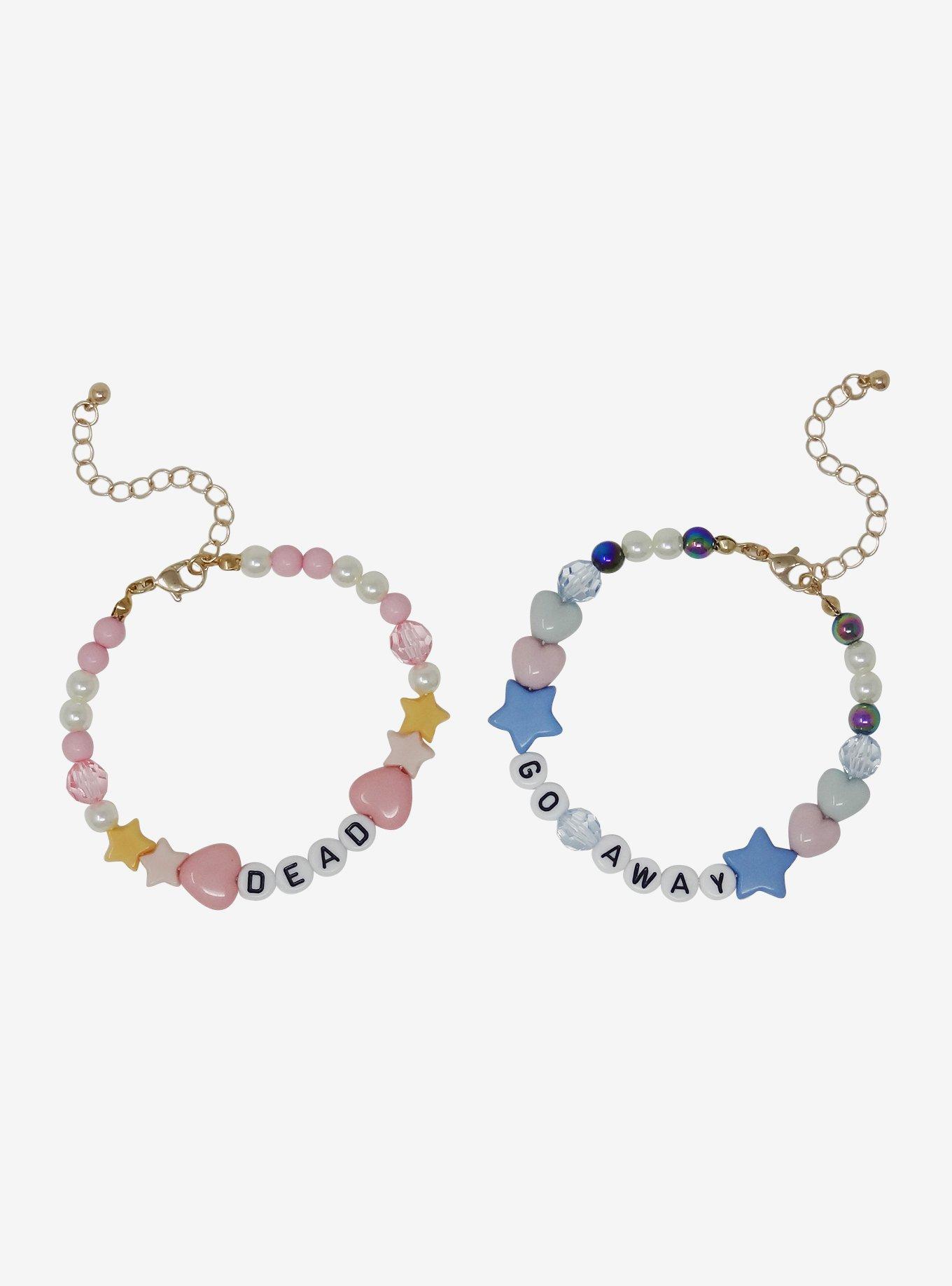 Go Away & Dead Beaded Bracelet Set