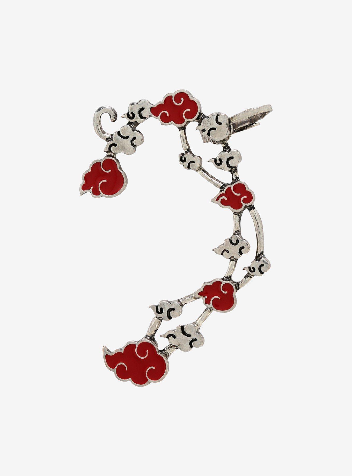 Naruto Shippuden Akatsuki Cloud Ear Cuff, , hi-res