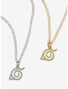 Naruto Shippuden Hidden Leaf Village Best Friend Necklace Set, , hi-res