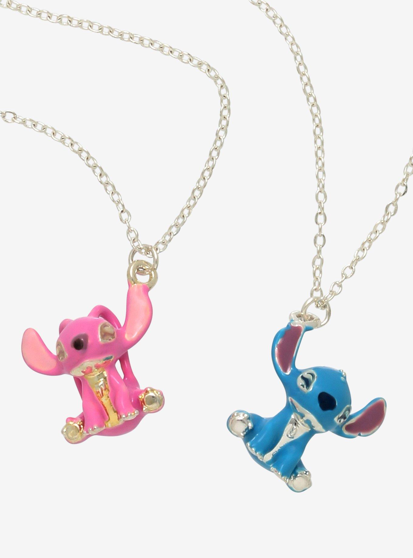 Disney Lilo & Stitch Angel Best Friend Necklace Set, , hi-res