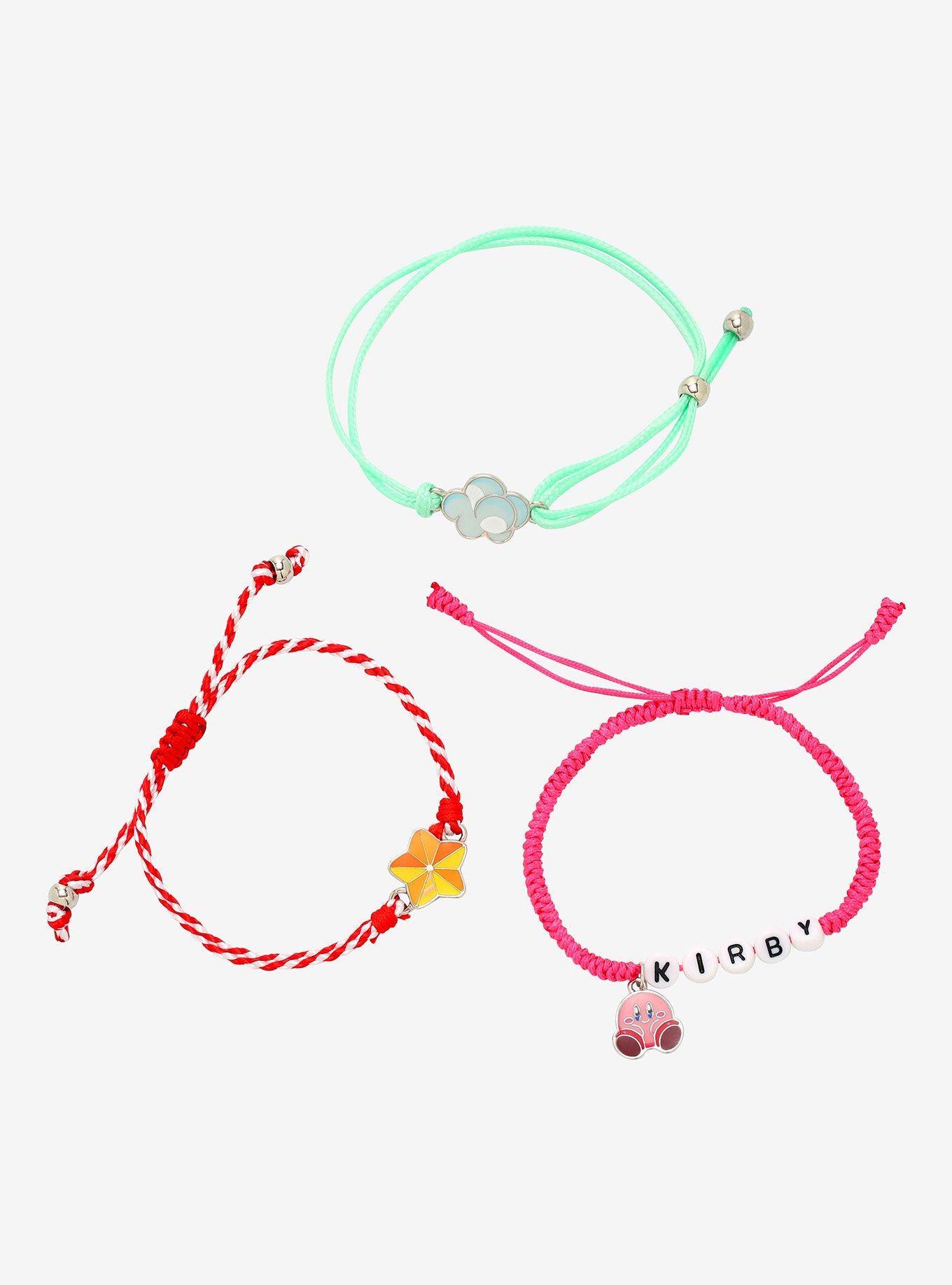 Kirby Icon Cord Bracelet Set