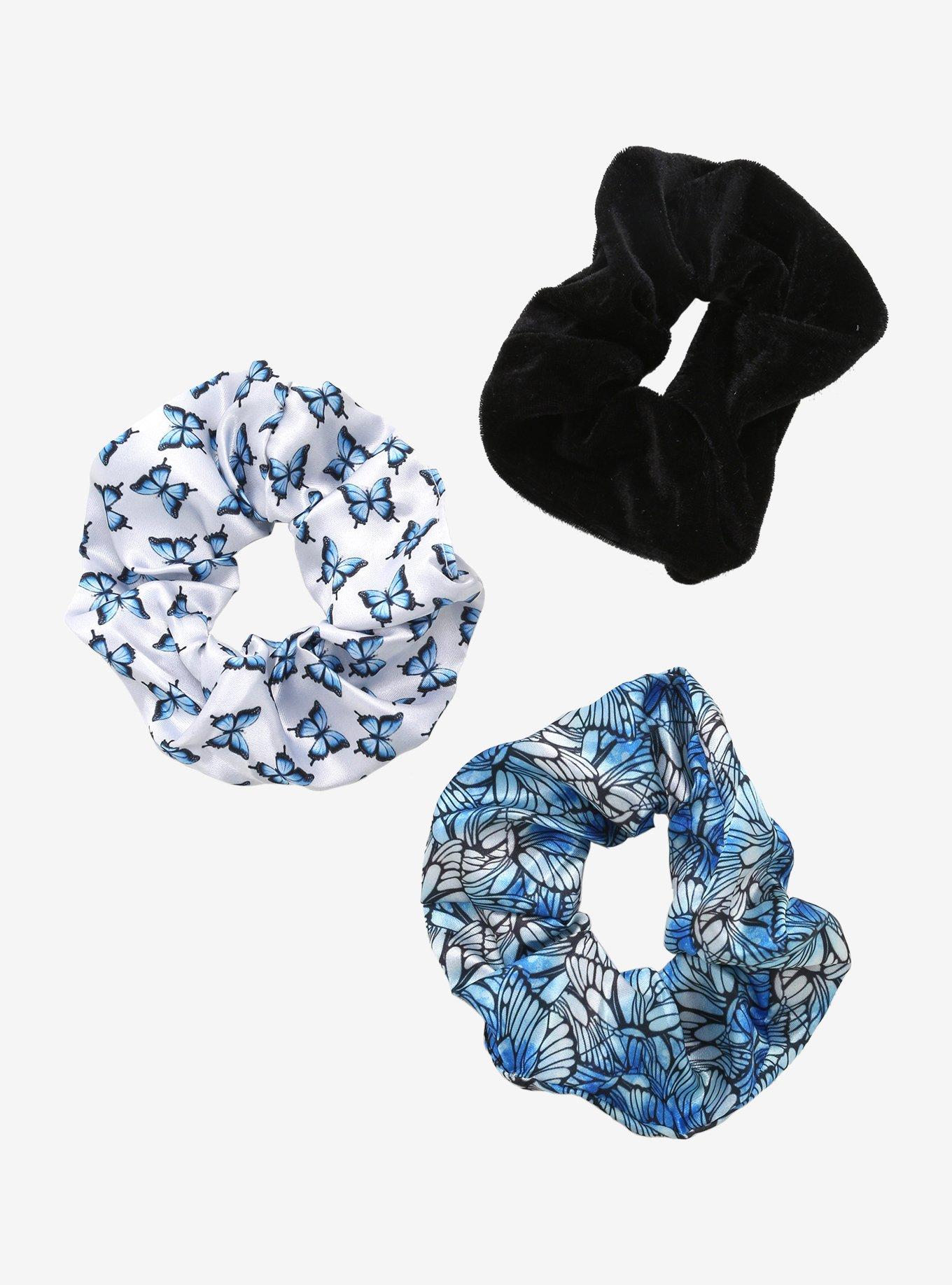 Blue Butterfly Scrunchie Set, , hi-res