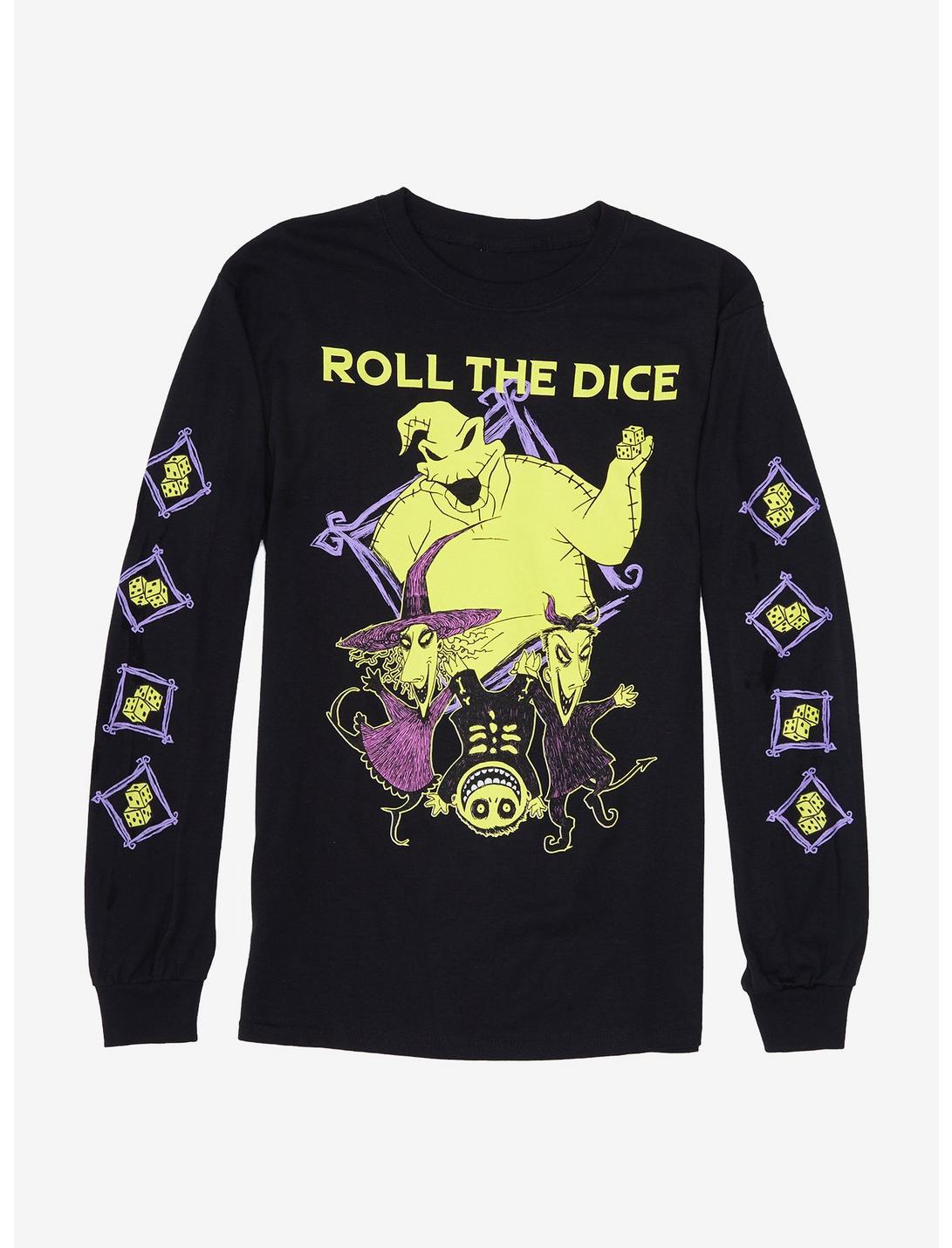 The Nightmare Before Christmas Roll The Dice Long-Sleeve T-Shirt, MULTI, hi-res