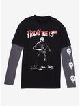 Friday The 13th Mask & Knife Long-Sleeve T-Shirt, MULTI, hi-res