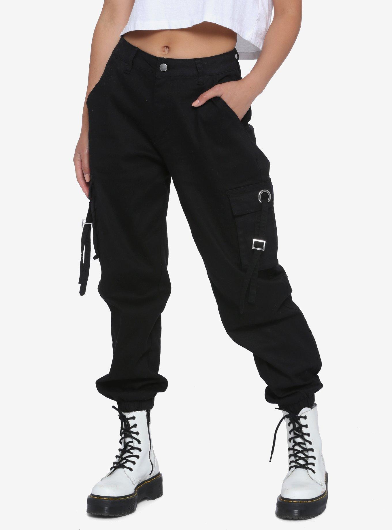 Black Utility Cargo Pants