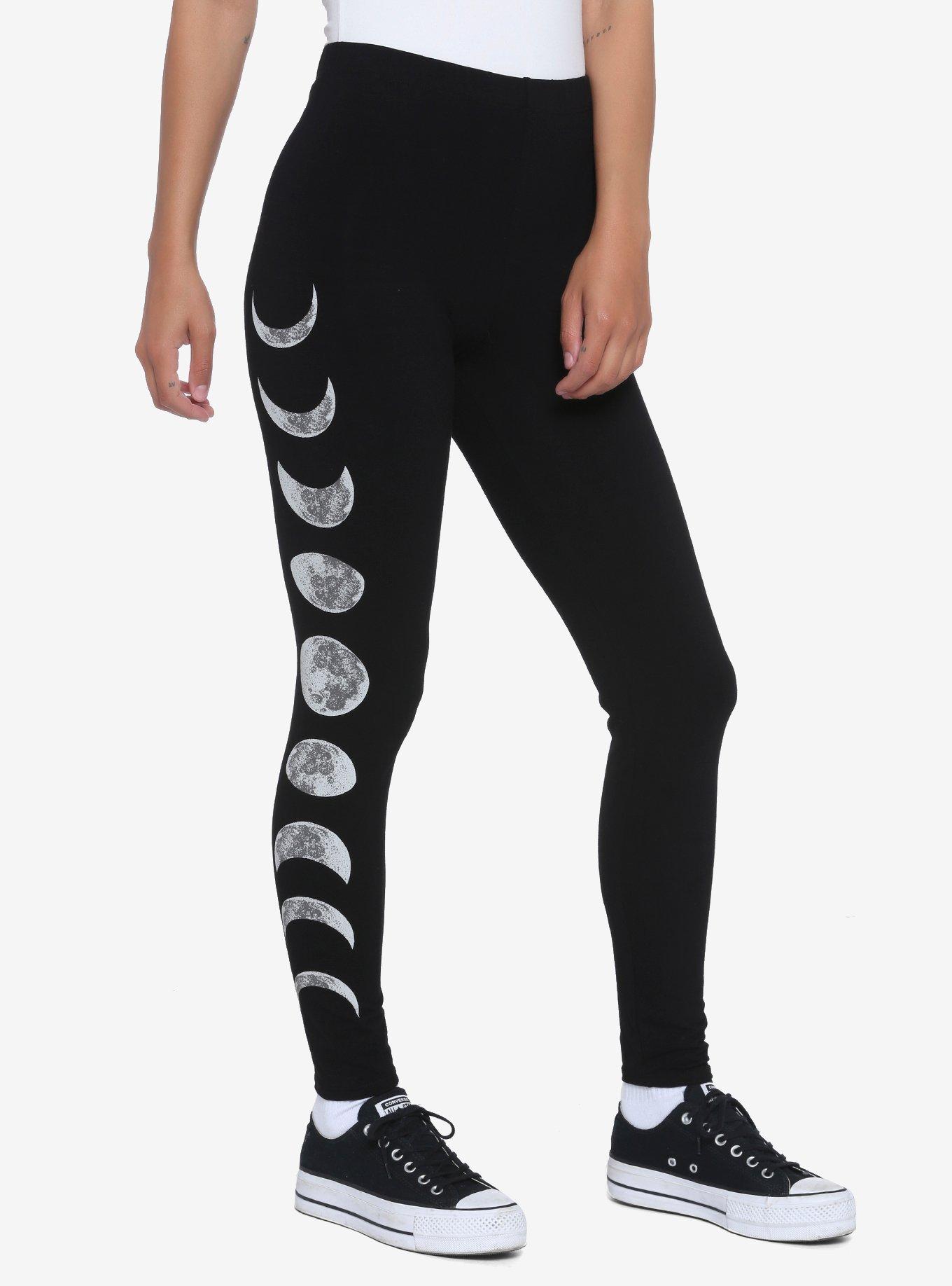 Moon Phase Leggings, BLACK, hi-res