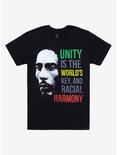 Bob Marley Unity Is The World's Key T-Shirt, BLACK, hi-res