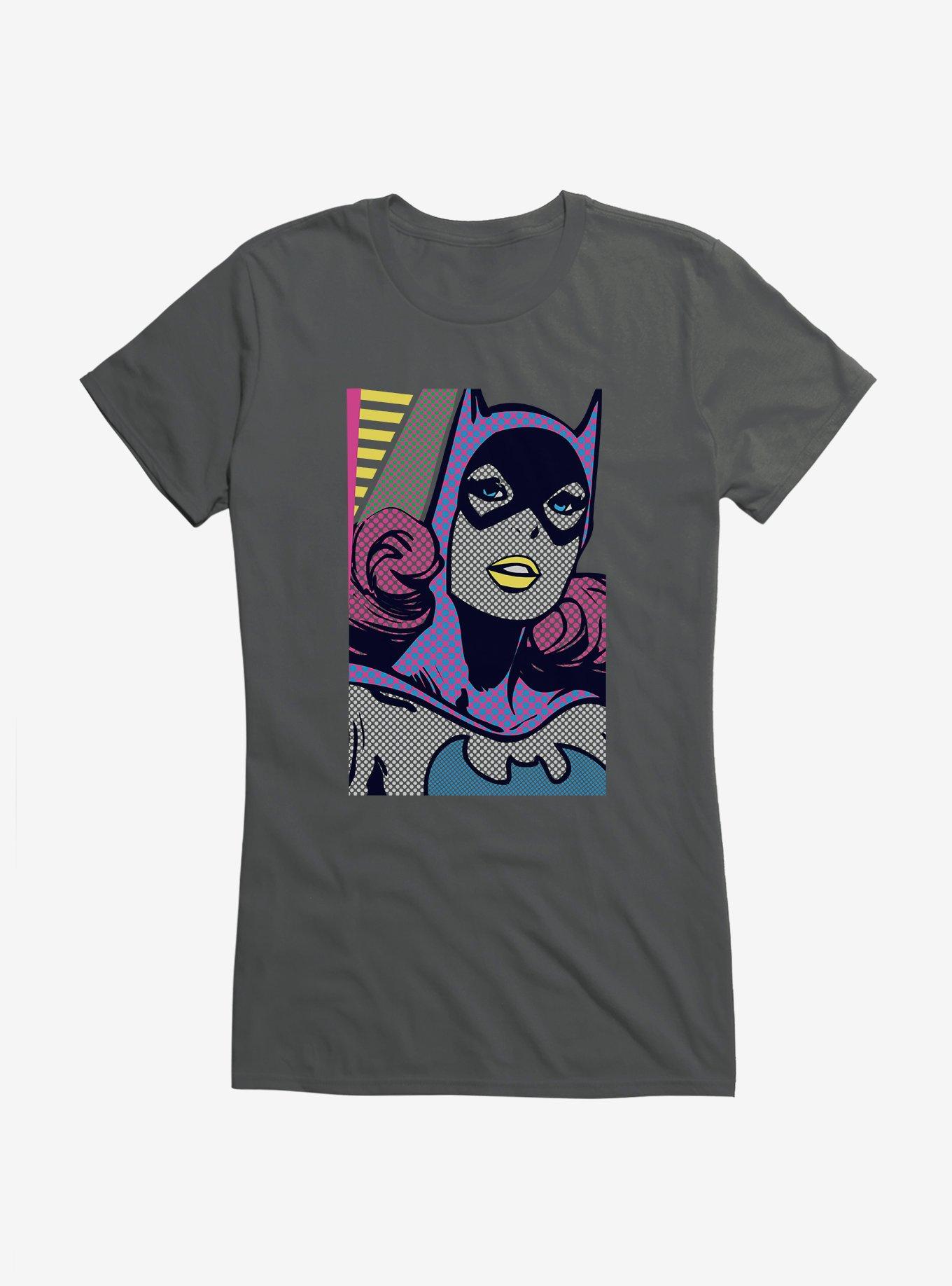 DC Comics Batman Batgirl Comic Girls T-Shirt, CHARCOAL, hi-res