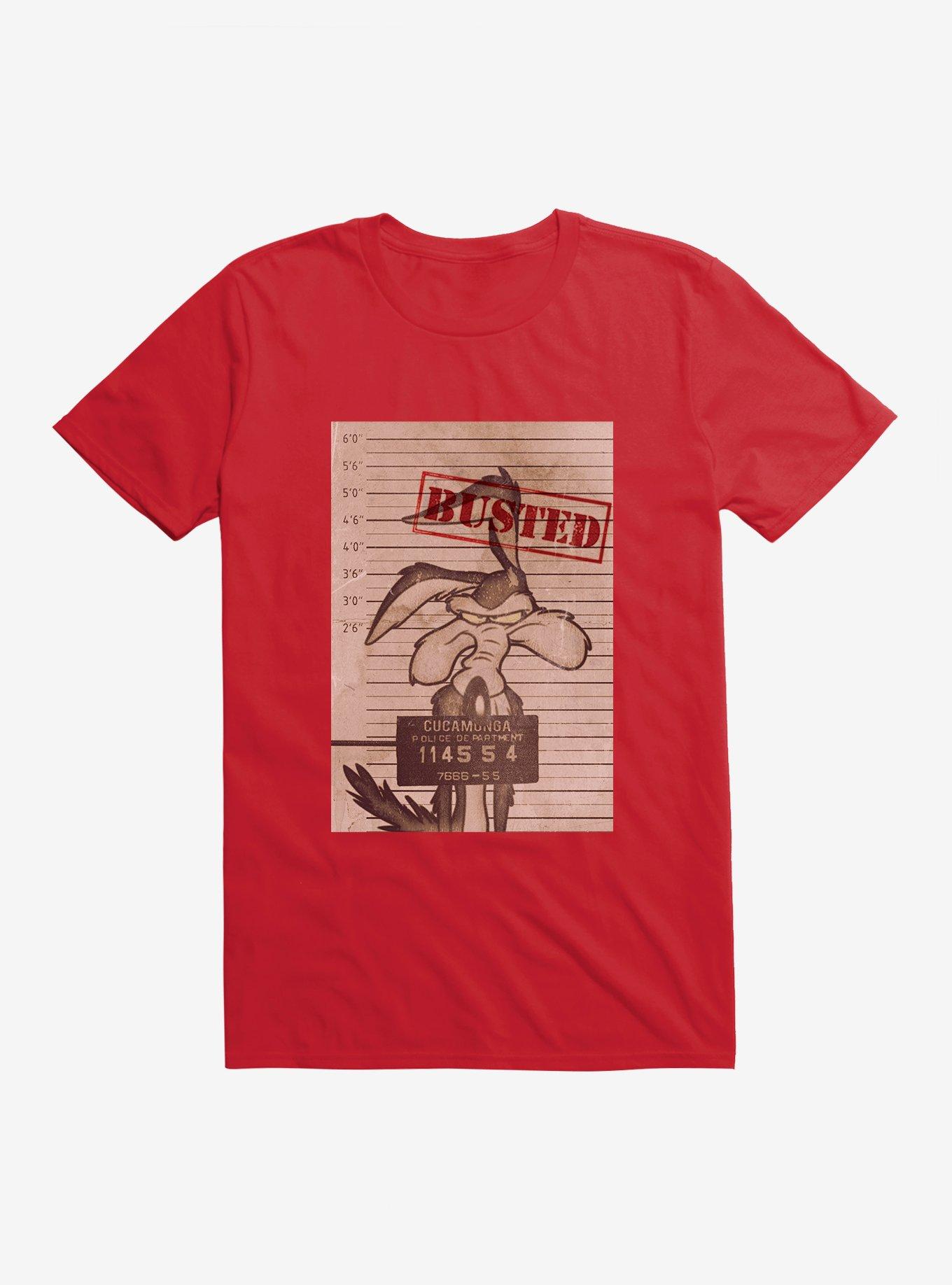 Looney Tunes Wile. E. Coyote Busted T-Shirt, RED, hi-res