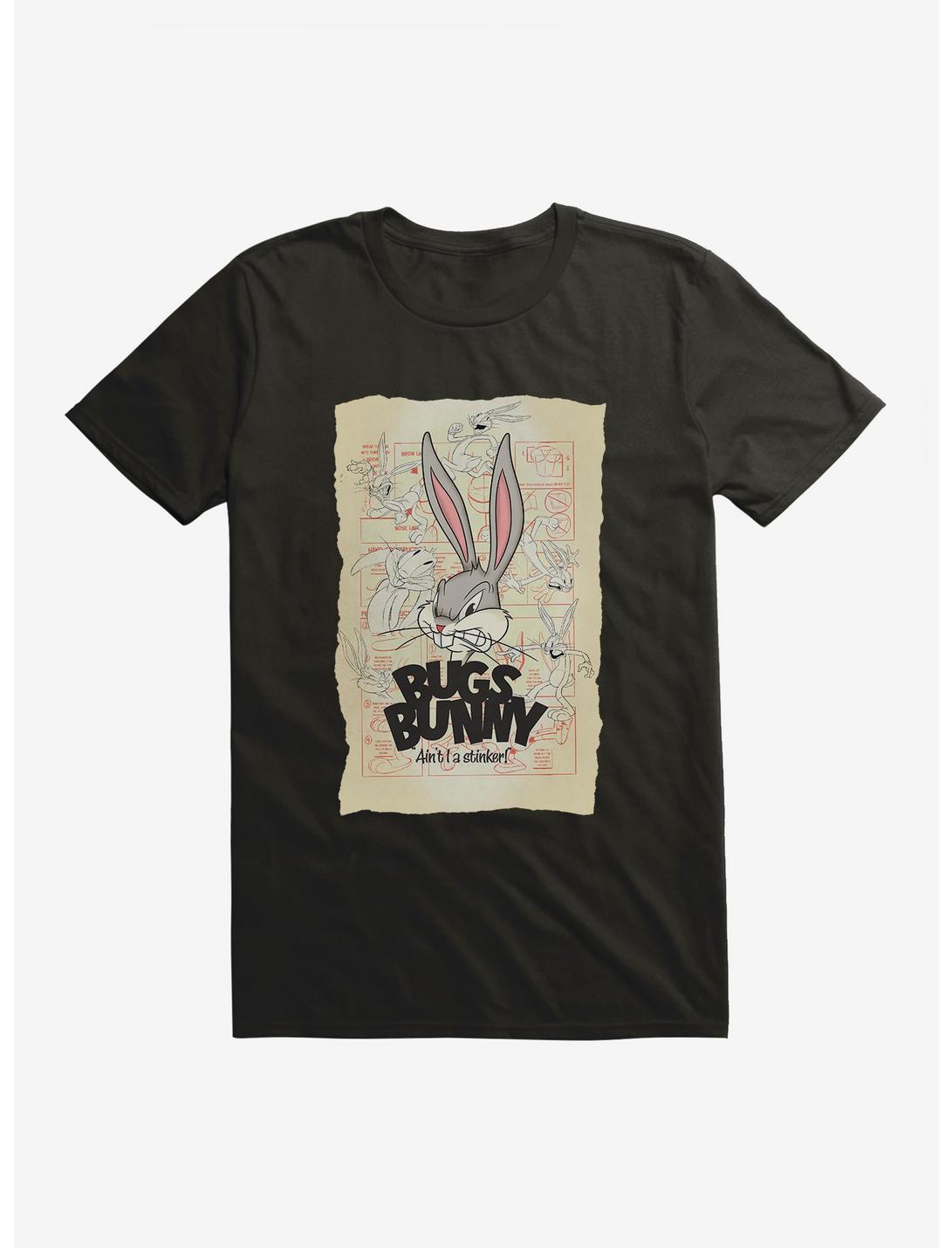 Looney Tunes Faces Of Bugs Bunny T-Shirt, BLACK, hi-res