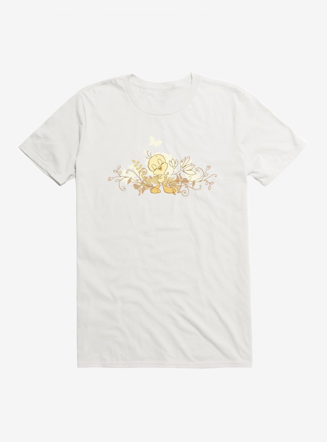 Looney Tunes Tweety Bird Flower Power T-Shirt, WHITE, hi-res