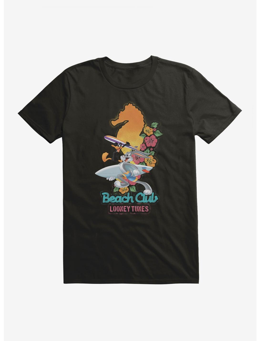 Looney Tunes Daffy Bugs Beach Club T-Shirt, BLACK, hi-res