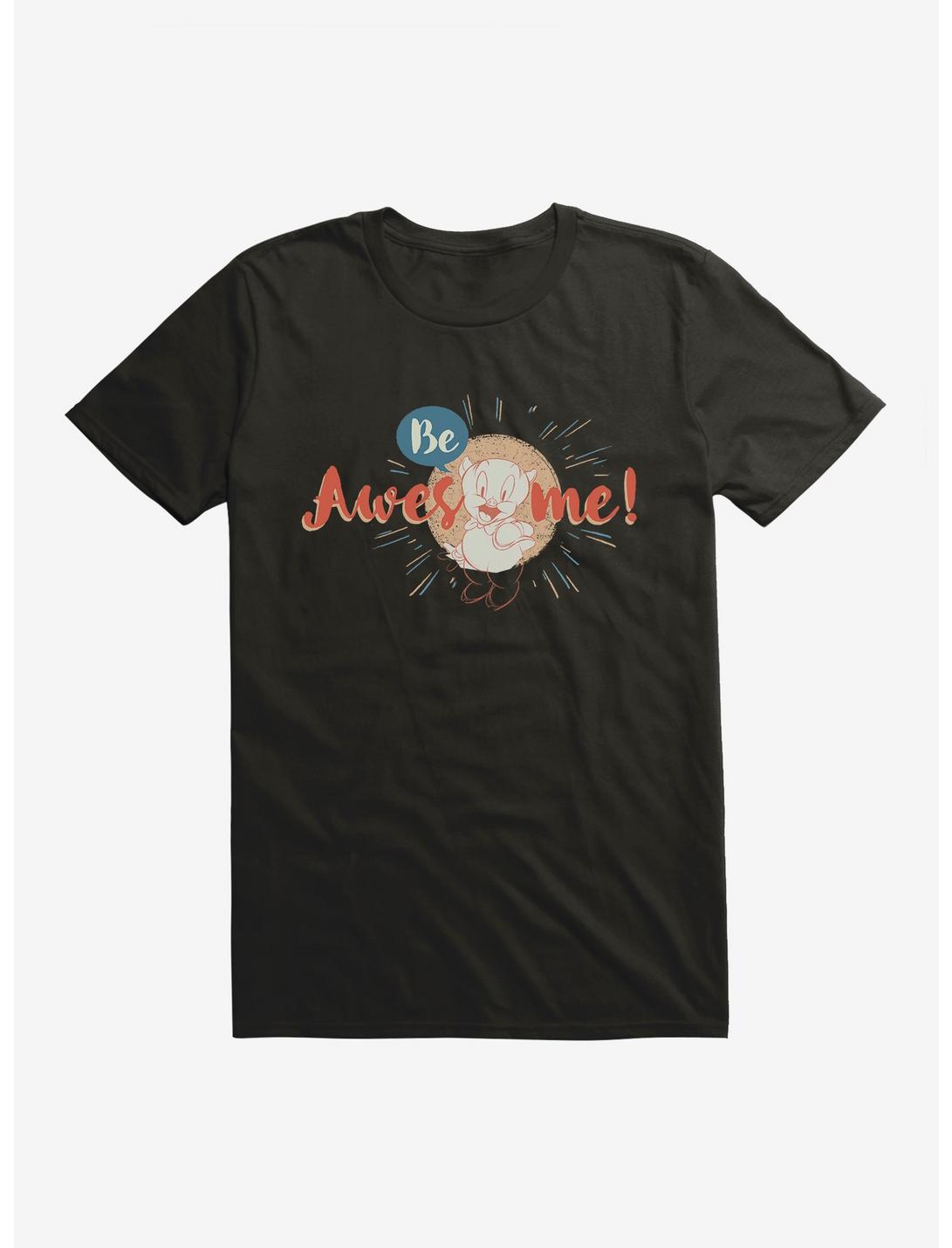 Looney Tunes Porky Pig Be Awesome T-Shirt, BLACK, hi-res