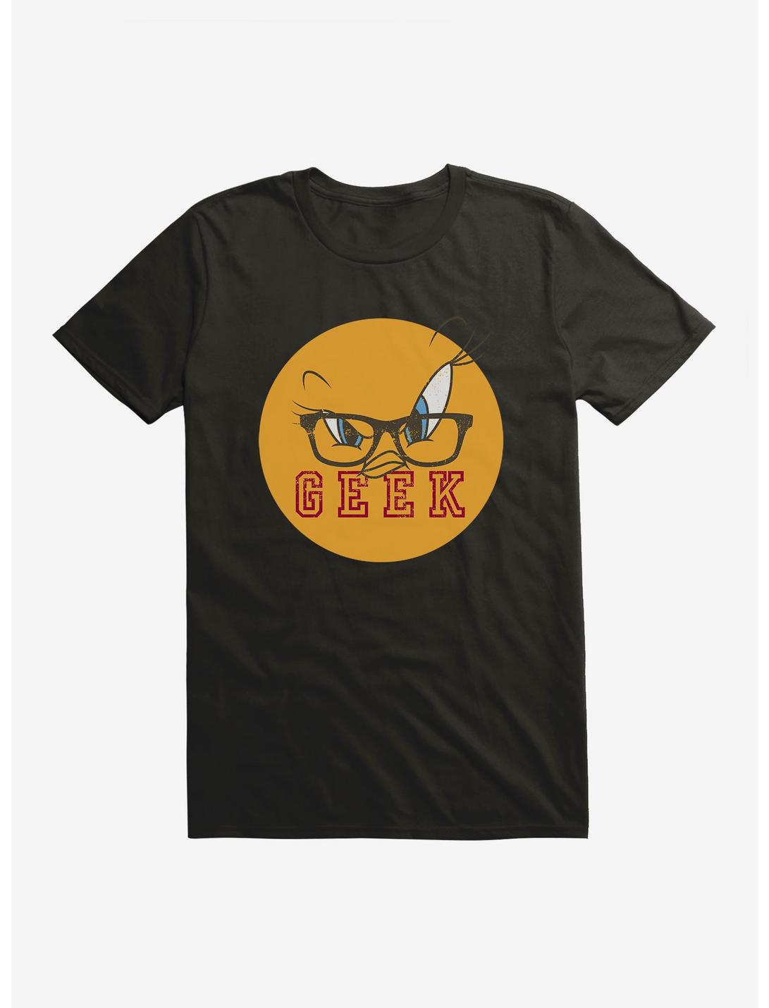 Looney Tunes Tweety Bird Geek T-Shirt, BLACK, hi-res