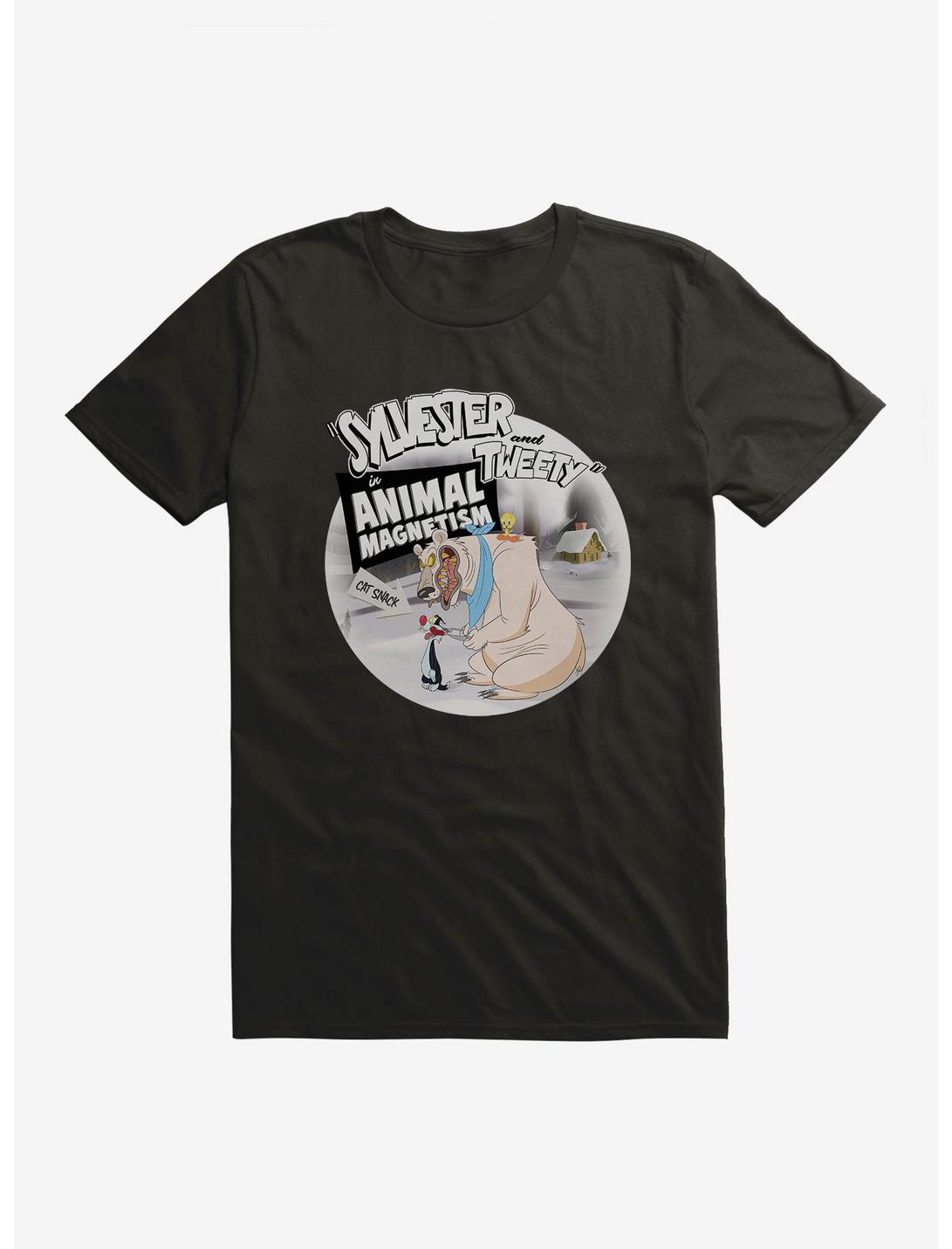 Looney Tunes Sylvester Tweety Animal Megnetism T-Shirt, BLACK, hi-res