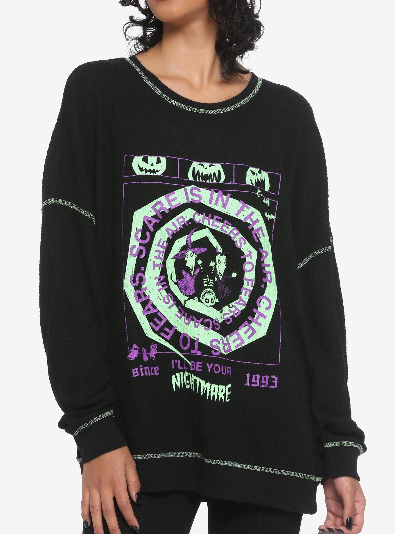 The Nightmare Before Christmas Oogie's Boys Girls Long-Sleeve Thermal, MULTI, hi-res
