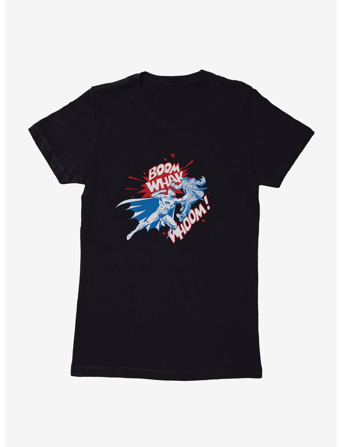 DC Comics Batman Americana Brawl Womens T-Shirt, BLACK, hi-res