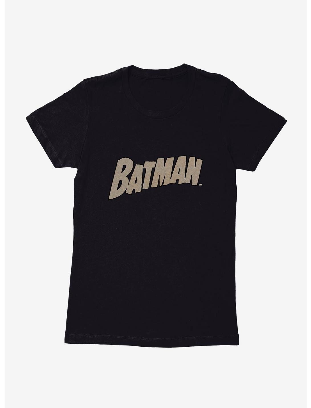 DC Comics Batman Name Logo Womens T-Shirt, BLACK, hi-res
